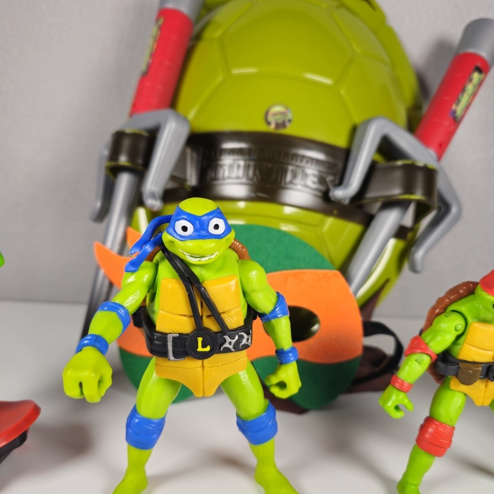 Teenage Mutant Ninja Turtles TMNT Toy Lot Shell Backpack Mask Walkie Talkies Fig - Picture 6 of 12